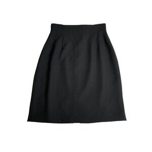 Vintage 90s Cignal Pencil Skirt Womens 6 Black Lined Corporate Goth Academia USA